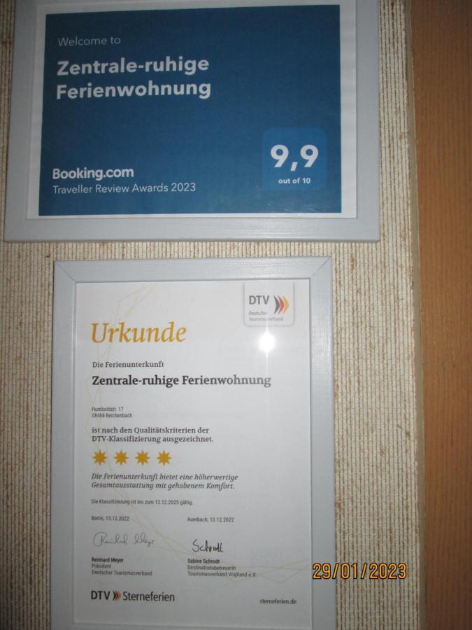 Zentrale-Ruhige Ferienwohnung Райхенбах-им-Фогтланд Екстериор снимка